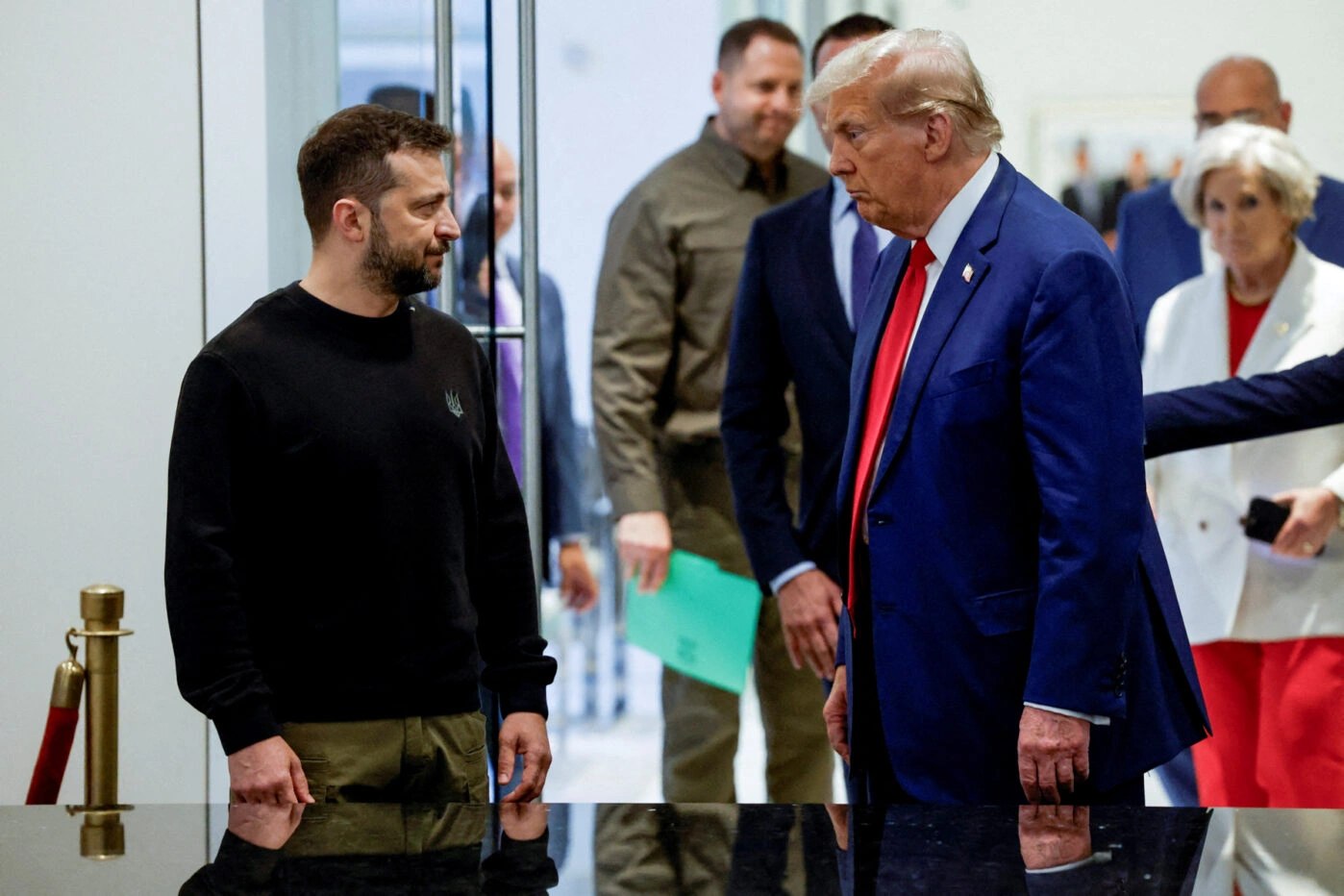 Владимир Зеленский встречается с&nbsp;Дональдом Трампом в&nbsp;Нью-Йорке во&nbsp;время избирательной кампании в&nbsp;США